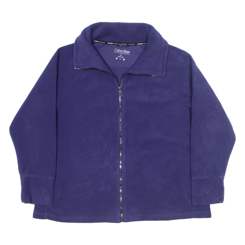 CALVIN KLEIN Performance Fleece Jacket Purple Womens 2XL
