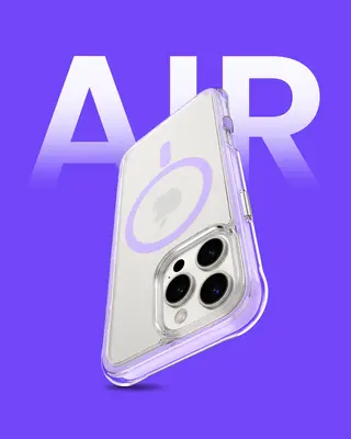 ORNARTO Diamond Air Case for iPhone 16 15 14 Series, Military-Grade Drop Protection Cover with Built-in Air,Crystal Clear Bac...