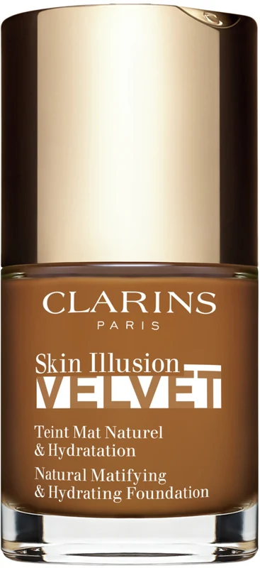 Clarins Skin Illusion Velvet Liquid foundation with a matte finish and a nourishing effect, colour 118.5N 30 ml