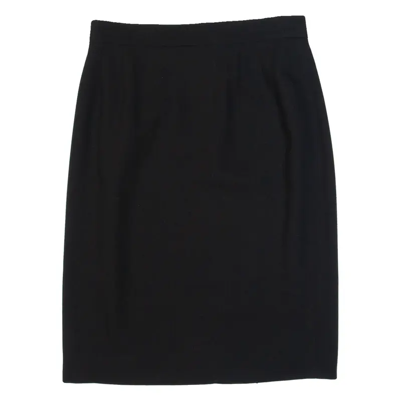 ESCADA Womens Pencil Skirt Black Knee Length Wool M