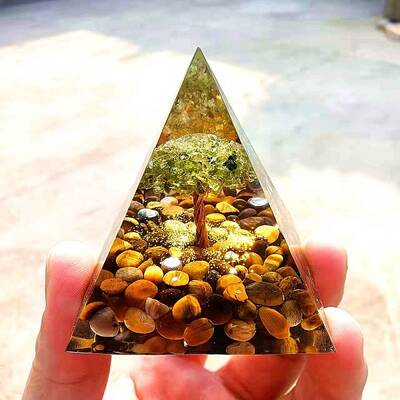 Orgonite Pyramid Resin Display Decorations