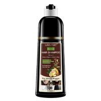 【Gifts for Dad and Fathers】3-in-1 Dark Brown Hair Dye Shampoo Herbal Formula with Ginseng Covers Gray Hair Natural Plant ...