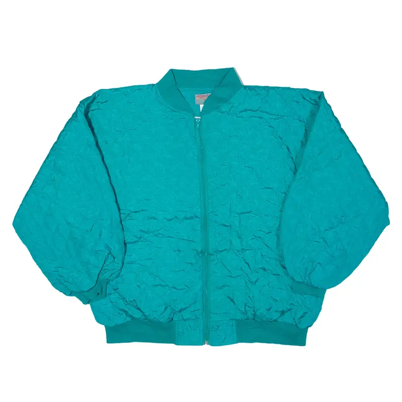 SPORTING CLUB Insulated Quilted Shell Jacket Blue Nylon 90s Mens M