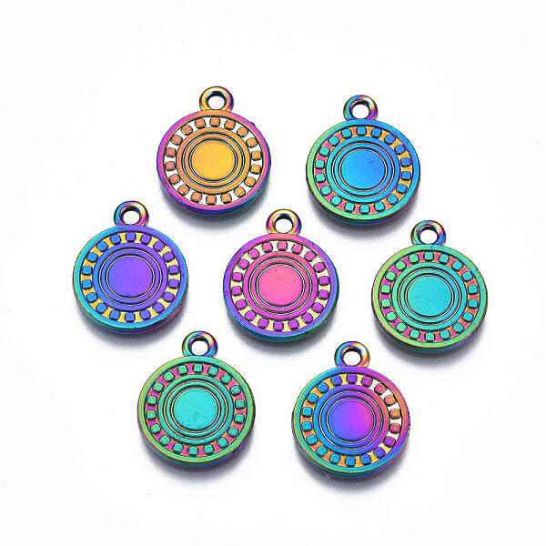 Rainbow Color Alloy Pendants