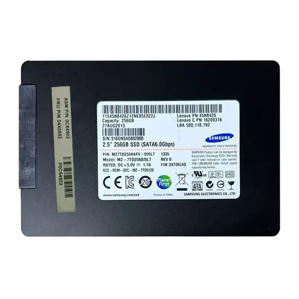 04X0552 Lenovo 256GB Triple-Level Cell SATA 6Gb/s 2.5-Inch Solid State Drive