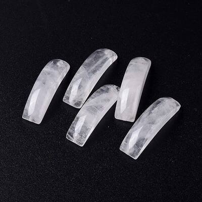 Natural Quartz Crystal Connector Charms