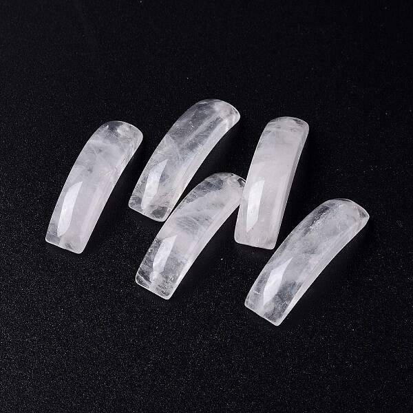 Natural Quartz Crystal Connector Charms