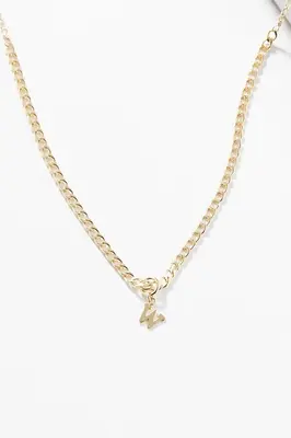 Rhett Initial Necklace | Metal Color: Gold | Style: W
