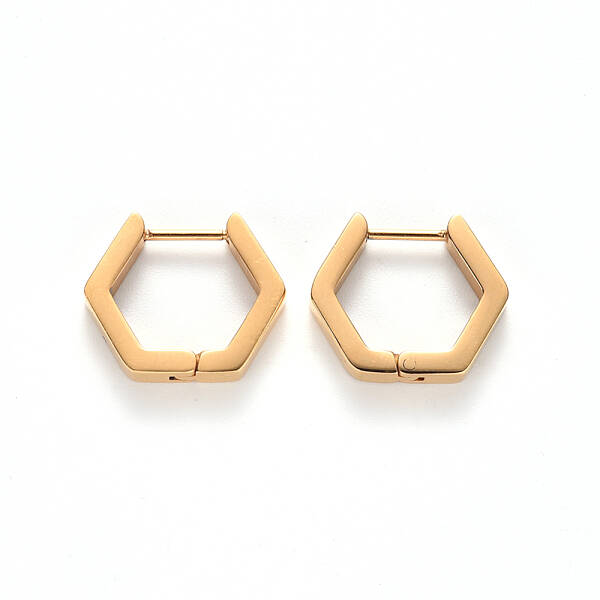 PVD Vacuum Plating 304 Stainless Steel Huggie Hoop Earrings