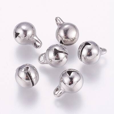 Tarnish Resistant 304 Stainless Steel Bell Charms