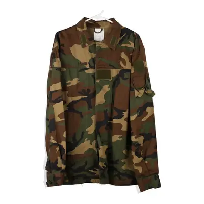 Unbranded Camo Overshirt - Large Green Cotton