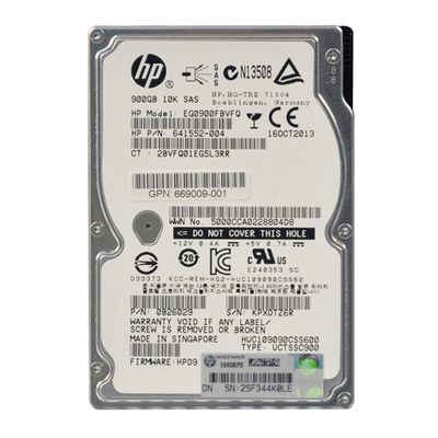 669009-001 HP 900GB 6Gb/s SAS 10000 2.5-inch Hard Drive