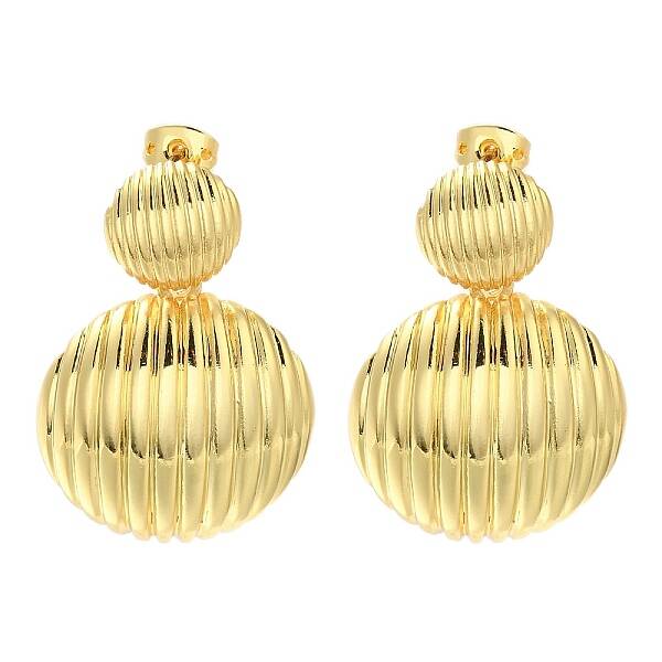 Rack Plating Brass Stud Earrings