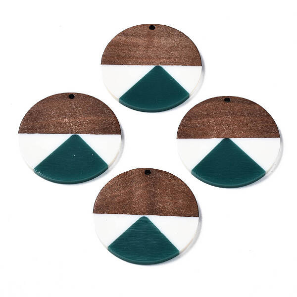 Resin & Walnut Wood Pendants