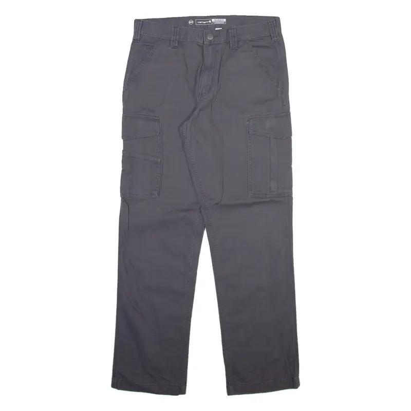 CARHARTT Cargo Mens Trousers Grey Relaxed Straight W32 L32