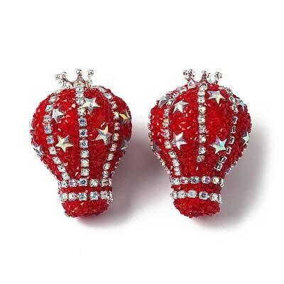 Opaque Acrylic Rhinestone Beads