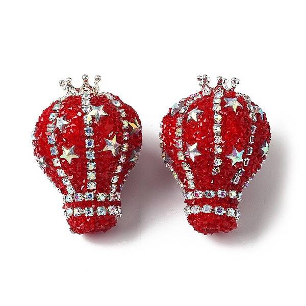 Opaque Acrylic Rhinestone Beads