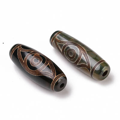 Tibetan Style dZi Beads