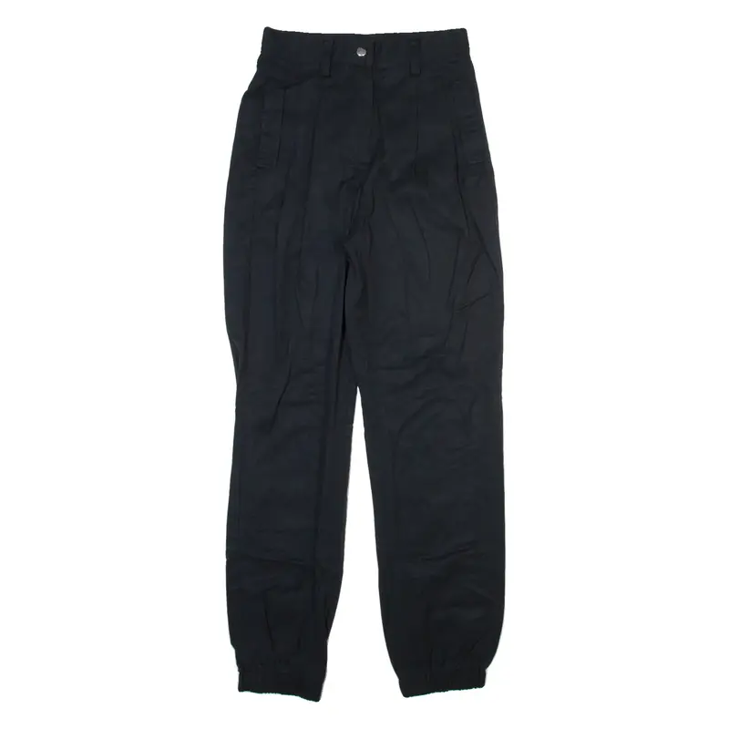 ABOUT YOU Womens Trousers Black Regular Tapered W25 L29