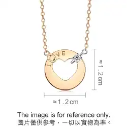 18K White & Red Gold Diamond Necklace