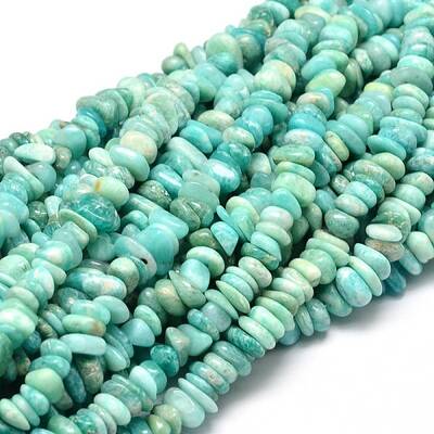Natural Amazonite Chip Beads Strands