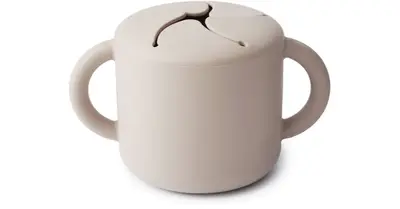 Mushie Baby Snack Ivory Snack Cup