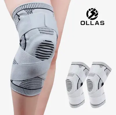 OLLAS Knee Braces, 2-Pack, Knee Support Compression Sleeves, Fitness Sports Knee Braces, Women's & Men's Compression Suitable...