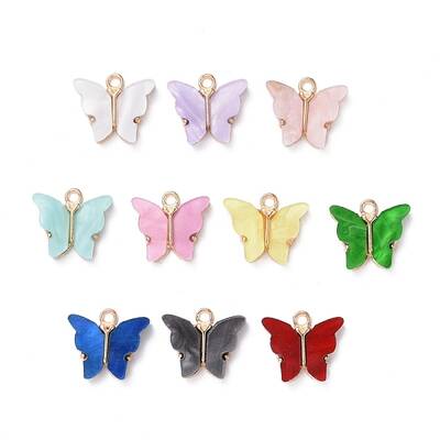 Alloy Acrylic Pendants