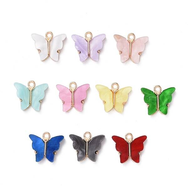 Alloy Acrylic Pendants