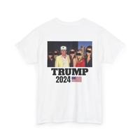 “I VOTED FOR THE FELON” Trump2024 100% cotton T-Shirt Top funny tshirt men gifts full color apparel