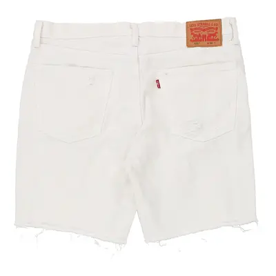 511 Levis Denim Shorts - 37W 8L White Cotton