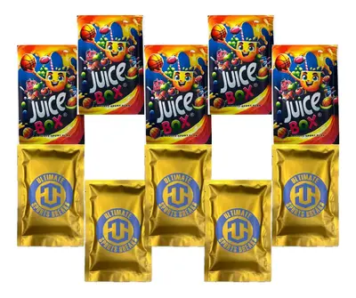 5 Gold USB 5 Juice Box PYP + Panini Sports Trading Card Pack