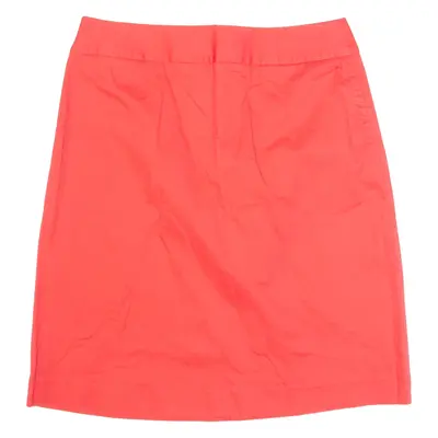 CREW CLOTHING Womens Straight Skirt Red Knee Length UK 12