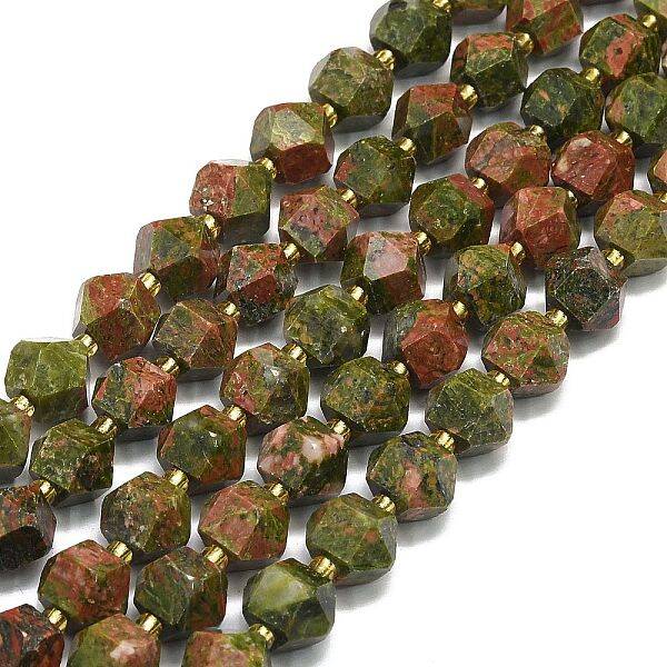 Natural Unakite Beads Strands