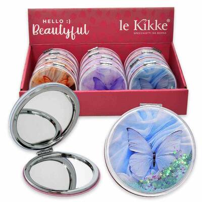 Le kikke purse mirror farfalla