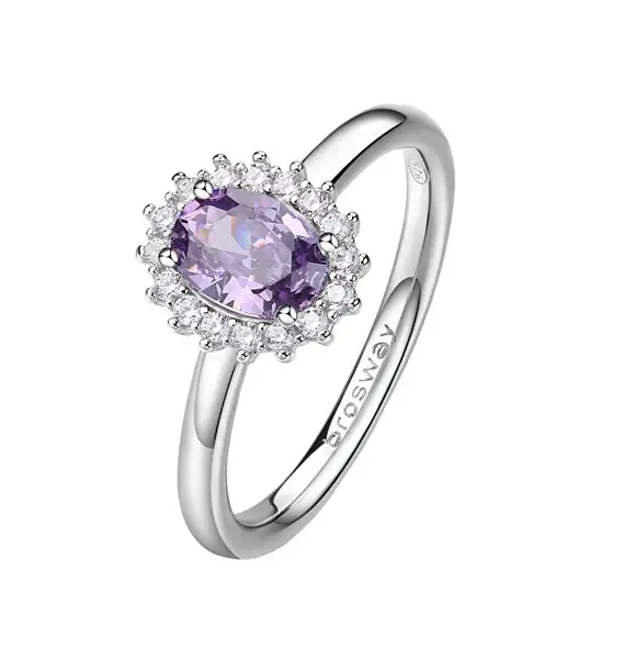 Brosway Elegant Silver Ring Fancy Magic Purple FMP75 - Circuit: 52 mm