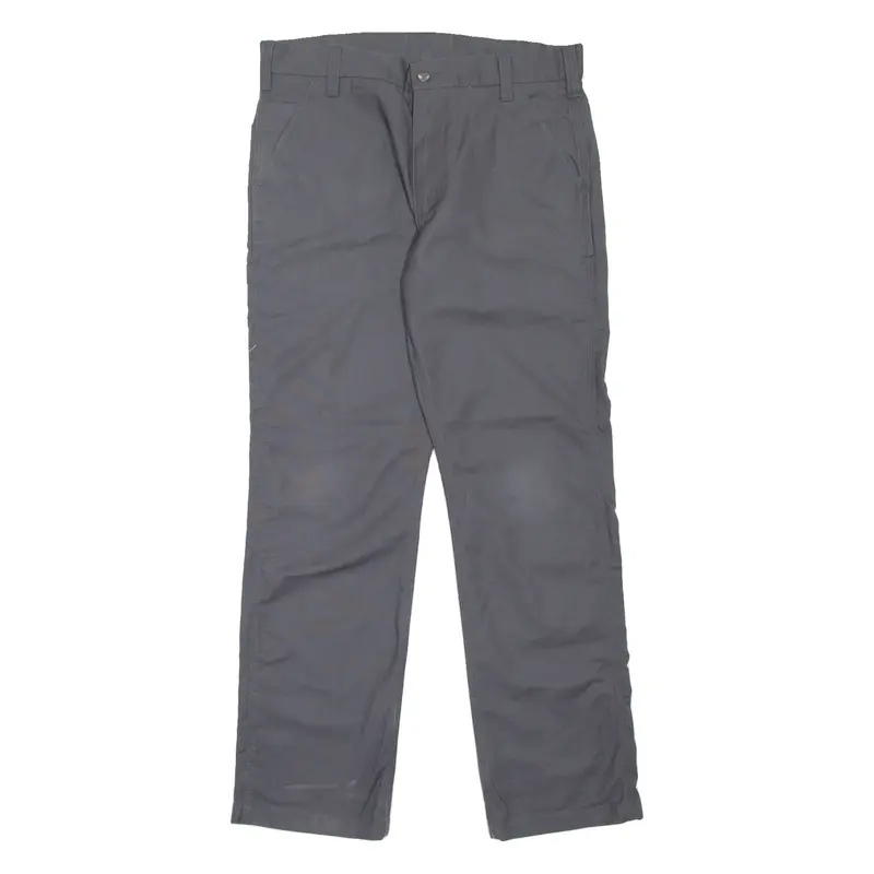 CARHARTT Workwear Mens Trousers Grey Regular Straight W34 L32