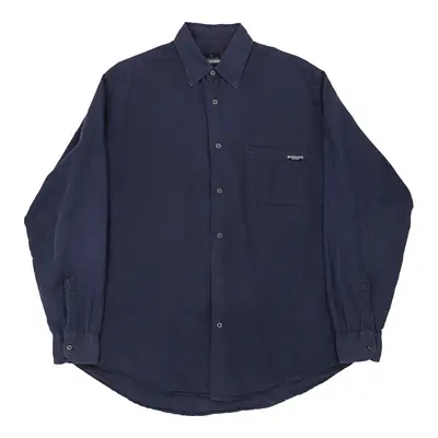 Trussardi Shirt - XL Navy Cotton