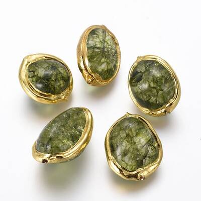Dyed Natural Quartz Crystal Beads