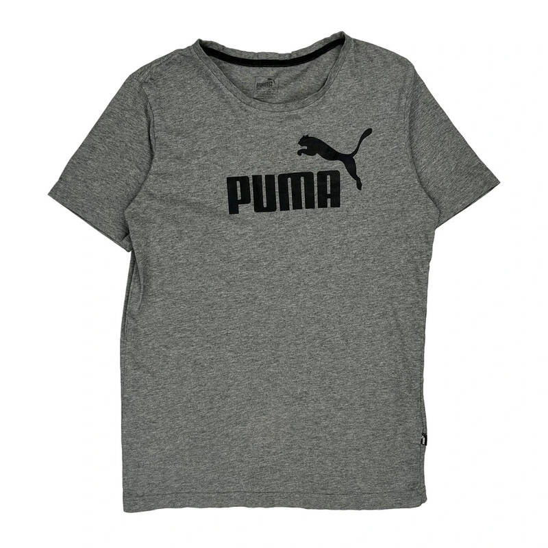 Puma T-Shirt - Small Grey Cotton
