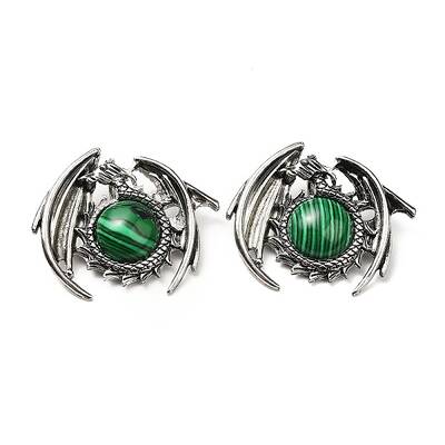Synthetic Malachite Pendants