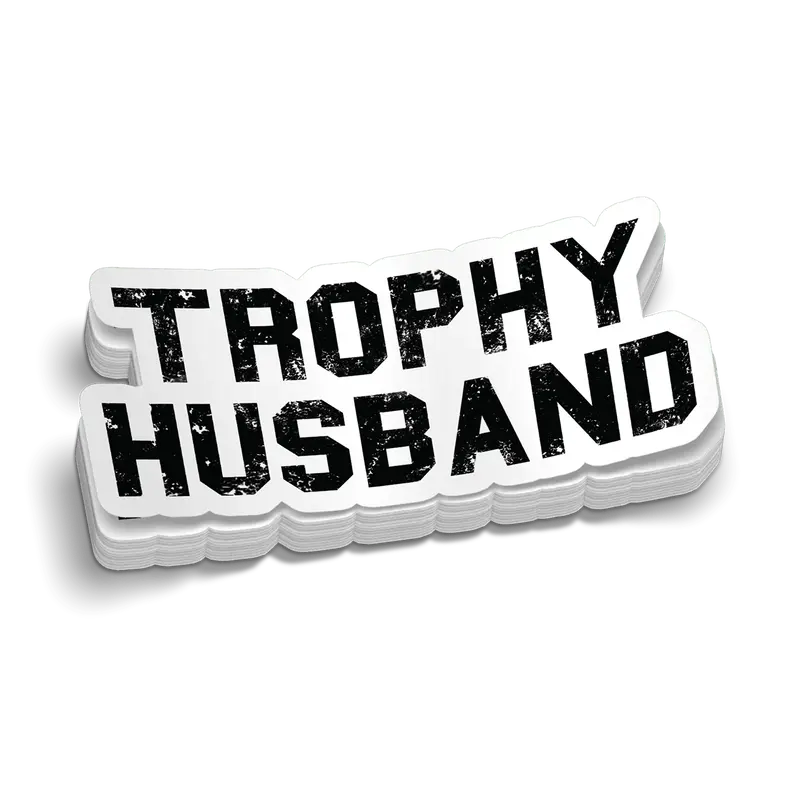 Trophy Husband Hard Hat Decal