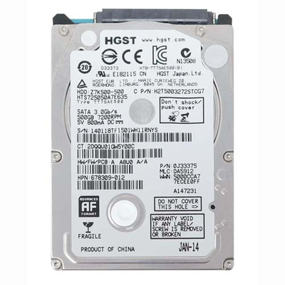 678309-012 HP 500GB 7200RPM SATA 6Gb/s 32MB Cache 2.5-inch Hard Drive