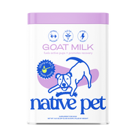 Native Pet Goat Milk for Dogs - Protein Packed, Full Fat, Energy Boost - Fuels Active Pups, Promotes Recovery - All Ages