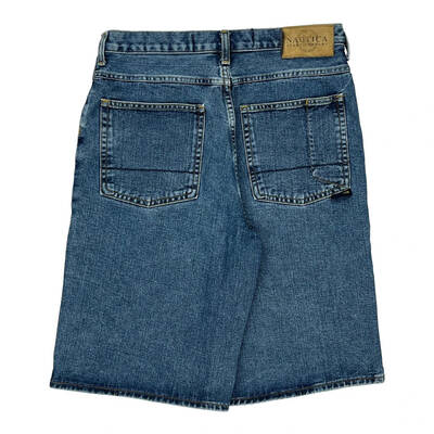Nautica Denim Shorts - 32W 11L Blue Cotton
