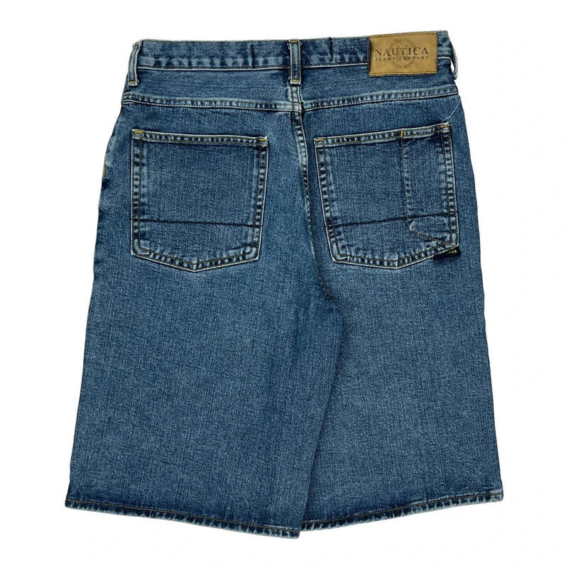 Nautica Denim Shorts - 32W 11L Blue Cotton