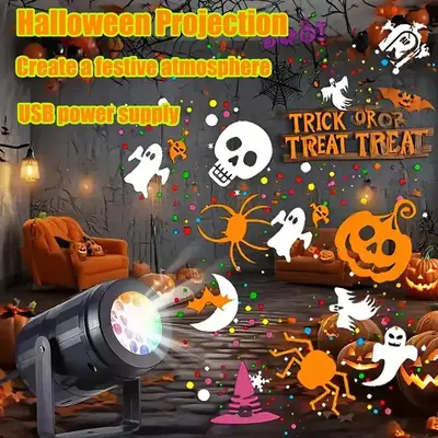 Snowflake Projector Light, 1 Count USB Powered Indoor LED Light, Creative Snowflake Projector Light, Desktop LED Light for Ho...