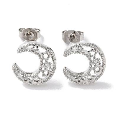Rack Plated Brass Studs Earring