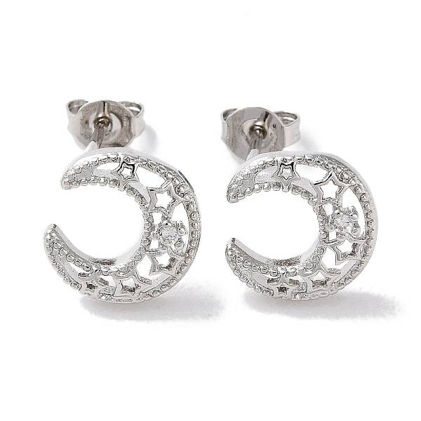 Rack Plated Brass Studs Earring