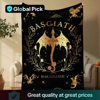 Dragon & Celestial Pattern Blanket, 1 Count/2 Counts Casual Soft Throw Blanket, Air-conditioned Room Accessories Blanket, Dec...